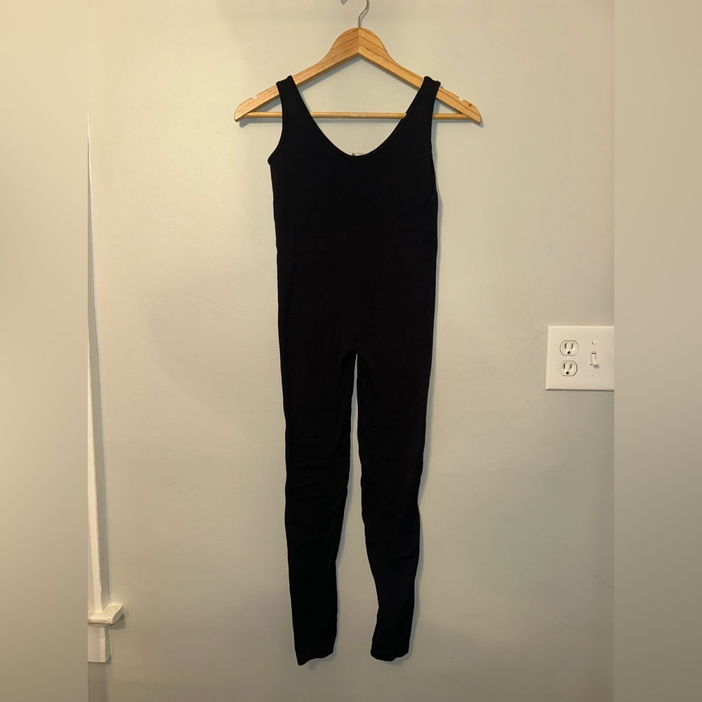 Pull&Bear Black Ribbed Jumpsuit